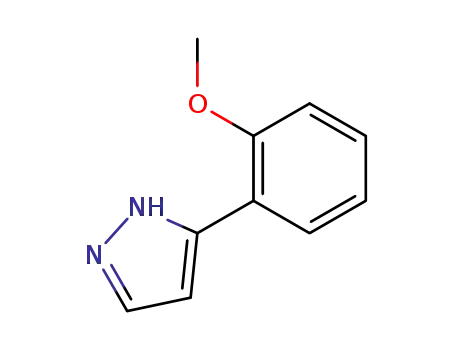 Molecular Structure of 59843-63-9 (3-(2-METHOXY-PHENYL)-1H-PYRAZOLE)