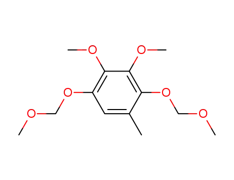 Molecular Structure of 67991-59-7 (Benzene, 2,3-dimethoxy-1,4-bis(methoxymethoxy)-5-methyl-)