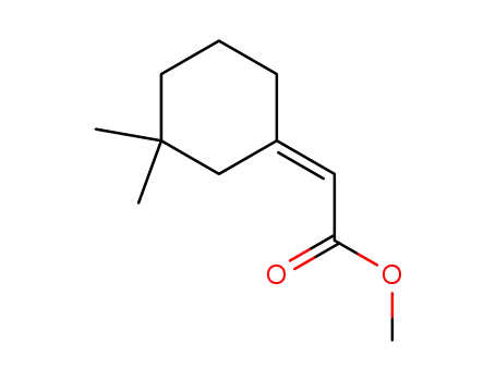Molecular Structure of 30346-23-7 ((Z)-(3,3-Dimethylcyclohexylidene)acetic acid methyl ester)