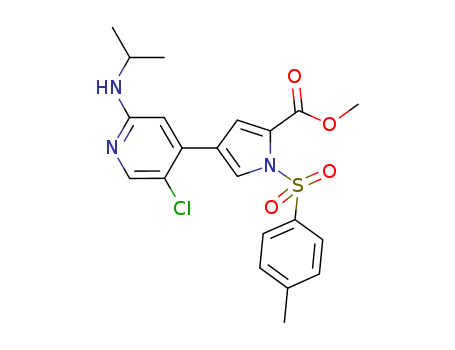 4-(5-chloro-2-isopropylaminopyridin-4-yl)-1-(toluene-4-sulfonyl)-1H-pyrrole-2-carboxylic acid methyl ester