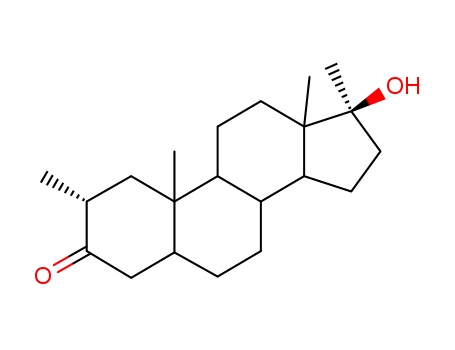 Androstan-3-one, 17b-hydroxy-2a,17-dimethyl- (7CI)