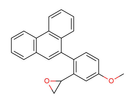 Molecular Structure of 199117-11-8 (9-(2-(epoxyethyl)-4-methoxyphenyl)phenanthrene)