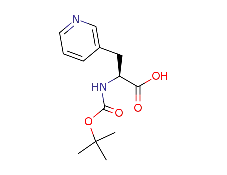 Molecular Structure of 117142-26-4 (Boc-3-(3-pyridyl)-L-alanine)