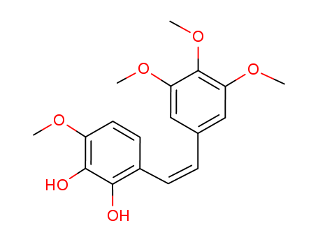 1,2-Benzenediol, 3-methoxy-6-[(Z)-2-(3,4,5-trimethoxyphenyl)ethenyl]-