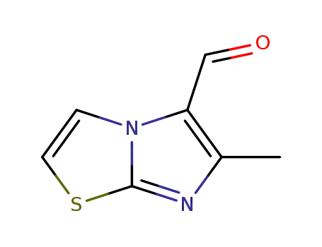Molecular Structure of 75001-31-9 (6-METHYL-IMIDAZO[2,1-B]THIAZOLE-5-CARBALDEHYDE)
