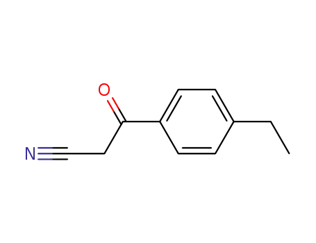 Molecular Structure of 96220-15-4 (3-(4-Ethylphenyl)-3-oxopropanenitrile)