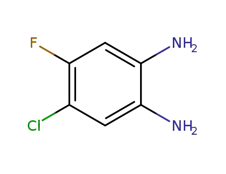 Molecular Structure of 139512-70-2 (4-CHLORO-5-FLUORO-O-PHENYLENEDIAMINE)