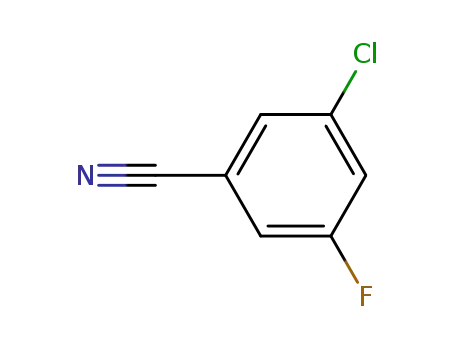 Molecular Structure of 327056-73-5 (3-Chloro-5-fluorobenzonitrile)