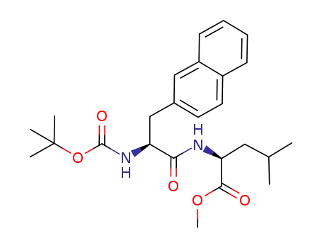 Molecular Structure of 256368-03-3 (N-tert-butoxycarbonyl-L-tryptophan-L-leucine methylester)