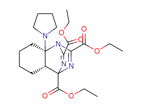 (2S,7R)-2-Pyrrolidin-1-yl-1,9,12-triaza-tricyclo[6.2.2.0<sup>2,7</sup>]dodeca-9,11-diene-8,10,11-tricarboxylic acid triethyl ester