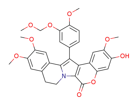 8,9-dihydro-3-hydroxy-2,11,12-trimethoxy-14-[4-methoxy-3-(methoxymethoxy)phenyl]-6H-[1]benzopyrano[4',3':4,5]pyrrolo[2,1-a]isoquinolin-6-one