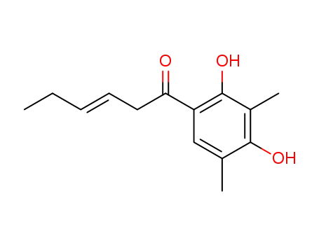 3-Hexen-1-one, 1-(2,4-dihydroxy-3,5-dimethylphenyl)-, (E)-