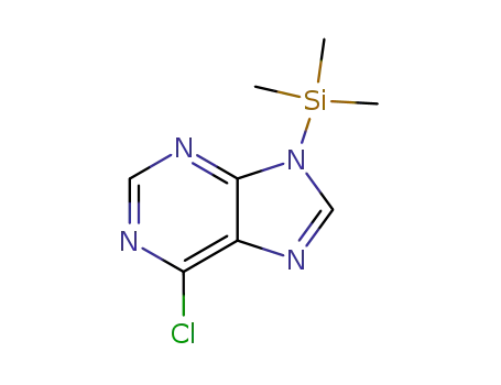 Molecular Structure of 32865-86-4 (6-Chloro-9-(trimethylsilyl)-9H-purine)