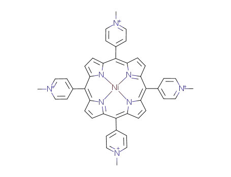 Molecular Structure of 48242-71-3 ((SP-4-1)-((4,4,4,4-(21H,23H-Porphine-5,10,15,20-tetrayl)tetrakis(1-methylpyridiniumato))(2-)-N21,N22,N23,N24)nickel(4+))