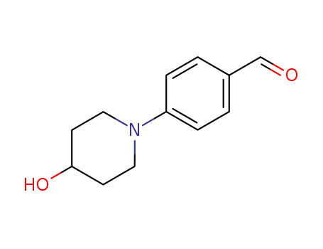 Molecular Structure of 79421-44-6 (4-(4-HYDROXYPIPERIDIN-1-YL)BENZALDEHYDE)