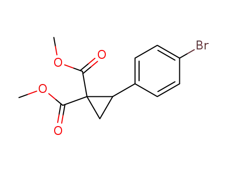 Molecular Structure of 851293-09-9 (dimethyl 2-(4-bromophenyl)cyclopropane-1,1-dicarboxylate)