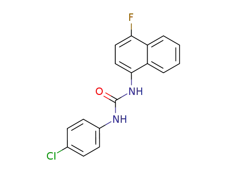 <i>N</i>-(4-chloro-phenyl)-<i>N'</i>-(4-fluoro-[1]naphthyl)-urea