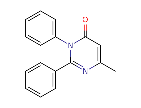 Molecular Structure of 80306-50-9 (4(3H)-Pyrimidinone, 6-methyl-2,3-diphenyl-)