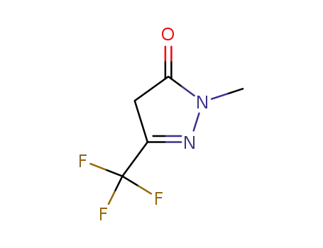 Molecular Structure of 1481-02-3 (1-METHYL-3-TRIFLUOROMETHYL-2-PYRAZOLIN-5-ONE)