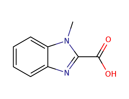 Molecular Structure of 20572-01-4 (1-METHYL-1H-BENZIMIDAZOLE-2-CARBOXYLIC ACID)