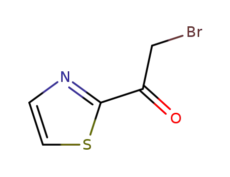 Molecular Structure of 3292-77-1 (2-BROMO-1-(1,3-THIAZOL-2-YL)ETHANONE)