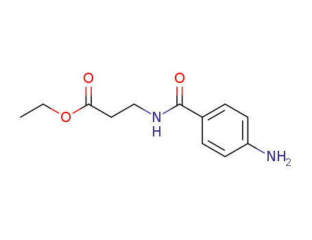 Molecular Structure of 172899-48-8 (b-Alanine, N-(4-aminobenzoyl)-, ethyl ester)