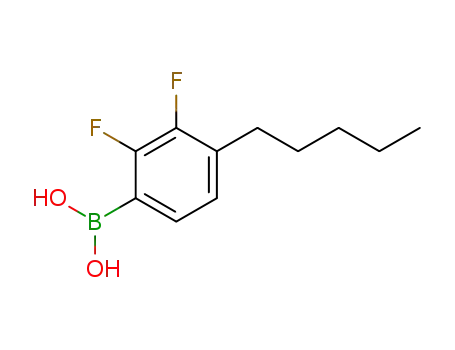 Molecular Structure of 126334-36-9 (Boronic acid, (2,3-difluoro-4-pentylphenyl)-)