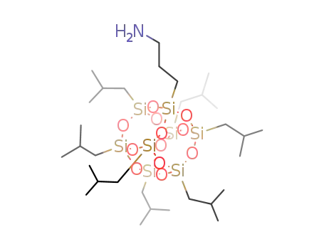Molecular Structure of 444315-15-5 (Aminopropyllsobutyl POSS)