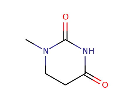Molecular Structure of 696-11-7 (2,4(1H,3H)-Pyrimidinedione, dihydro-1-methyl-)
