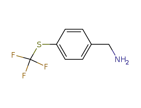Molecular Structure of 128273-56-3 (4-(Trifluoromethylthio)benzylamine)