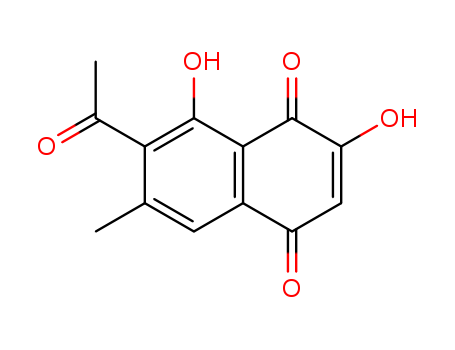 1,4-Naphthalenedione, 7-acetyl-2,8-dihydroxy-6-methyl-