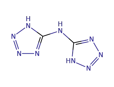Molecular Structure of 127661-01-2 (N,N-Bis[1(2)H-tetrazol-5-yl]amine)