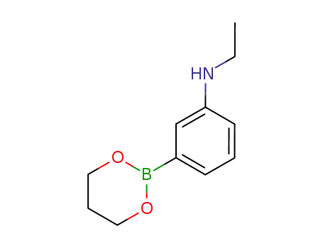 Molecular Structure of 267660-72-0 (N-Ethyl-3-(1,3,2-dioxaborinan-2-yl)aniline)