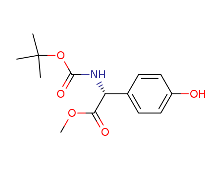 (R)-Methyl 2-((tert-butoxycarbonyl)aMino)-2-(4-hydroxyphenyl)acetate(141518-55-0)