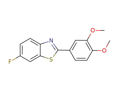 BENZOTHIAZOLE, 2-(3,4-DIMETHOXYPHENYL)-6-FLUORO-