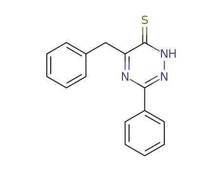 1,2,4-TRIAZINE-6-1H-THIONE,3-PHENYL-5-BENZYL-CAS