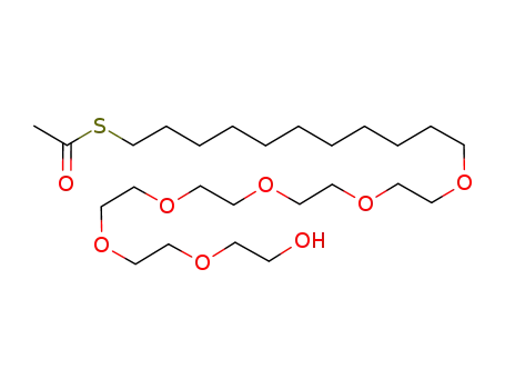 Molecular Structure of 130727-53-6 (HEXA(ETHYLENE GLYCOL)MONO-11-(ACETYLTHIO)UNDECYL ETHER, 95%)