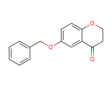 Molecular Structure of 123094-61-1 (6-(BENZYLOXY)-3,4-DIHYDRO-2H-1-BENZOPYRAN-4-ONE)