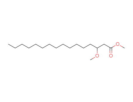 Molecular Structure of 51883-38-6 (Hexadecanoic acid, 3-methoxy-, methyl ester)