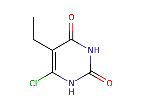 Molecular Structure of 20295-24-3 (5-ETHYL-6-CHLOROURACIL)