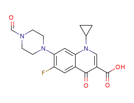 Molecular Structure of 93594-39-9 (FORMYLCIPROFLOXACIN)