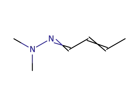 Molecular Structure of 7422-95-9 (1-(2,2-Dimethylhydrazono)-2-butene)