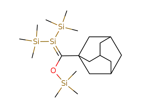 Molecular Structure of 72189-54-9 (1,1-Bis(trimethylsilyl)-2-(trimethylsiloxy)-2-(1-adamantyl)-1-silaethe ne)