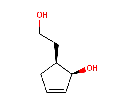 Molecular Structure of 133969-91-2 ((±)-cis-5-(2-hydroxyethyl)cyclopent-2-enol)