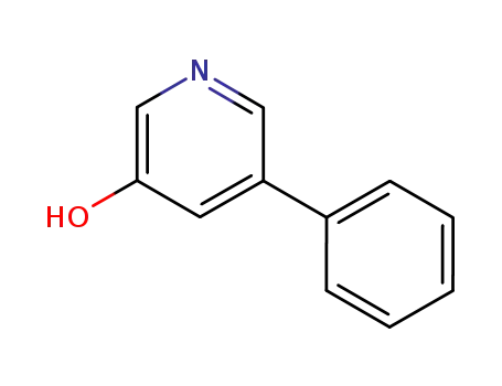 Molecular Structure of 31676-55-8 (3-HYDROXY-5-PHENYLPYRIDINE)