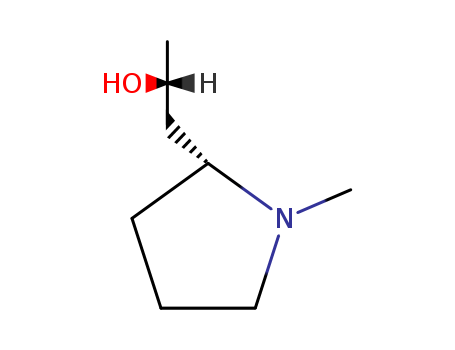 2-Pyrrolidineethanol,R,1-dimethyl-,(RR,2R)-  cas  496-47-9