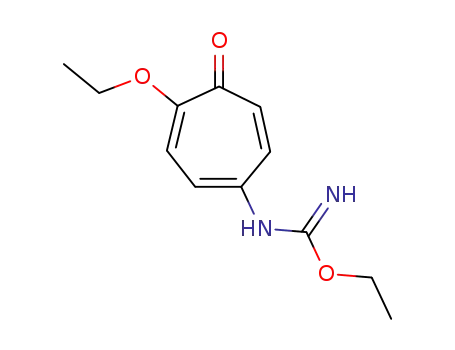 Molecular Structure of 21578-78-9 (O-Aethyl-N-(2-aethoxy-tropon-5-yl)-isoharnstoff)