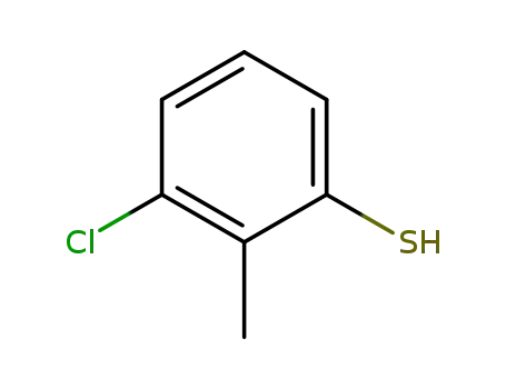 Molecular Structure of 53249-76-6 (Benzenethiol, 3-chloro-2-methyl-)