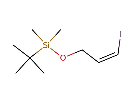 Molecular Structure of 151502-81-7 (Silane, (1,1-dimethylethyl)[[(2Z)-3-iodo-2-propenyl]oxy]dimethyl-)