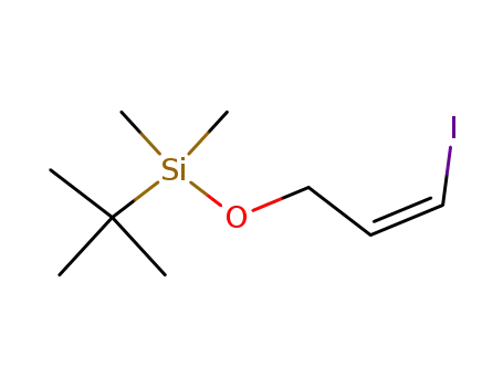 Molecular Structure of 151502-81-7 (Silane, (1,1-dimethylethyl)[[(2Z)-3-iodo-2-propenyl]oxy]dimethyl-)